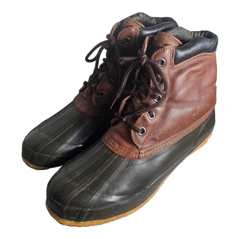 Mack Men's Waterproof Duck Boots Sherpa Lined Steel Shank Size 11